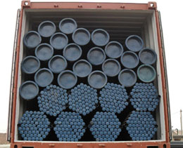 Packed DIN Steel Pipes in Pipe Factory