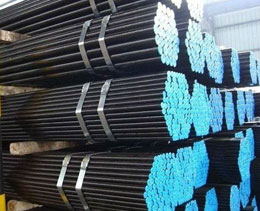 Packed JIS ERW Steel Pipes in Pipe Factory